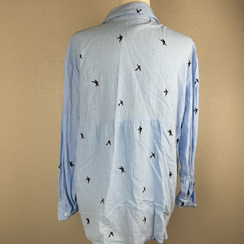 Blue Button Down Shirt Size XL EUC - Picture 5 of 6